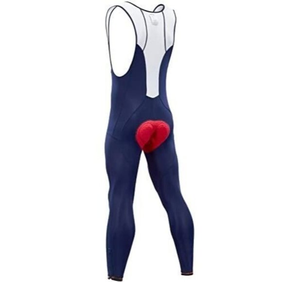 Qualidyne Cycling Bib Pants Leggings  Padded Thermal Light Fleece Lining... - Picture 4 of 13